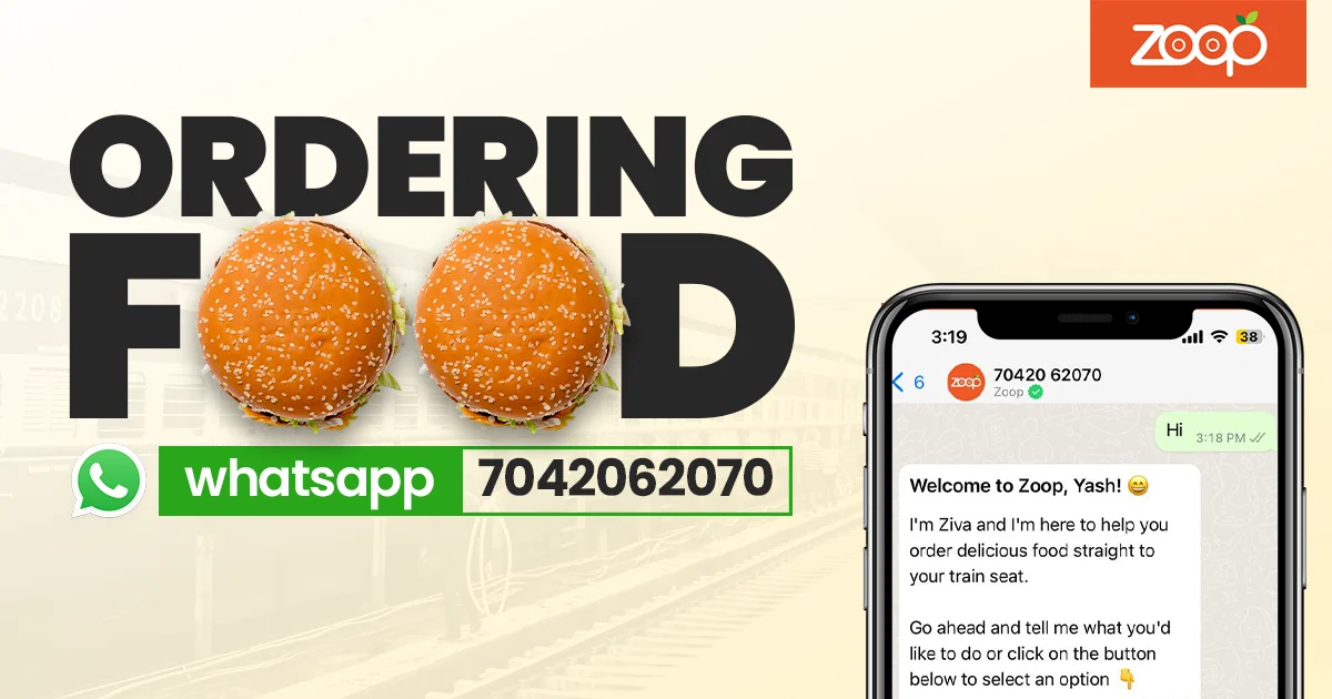 Order Food On Train Through WhatsApp