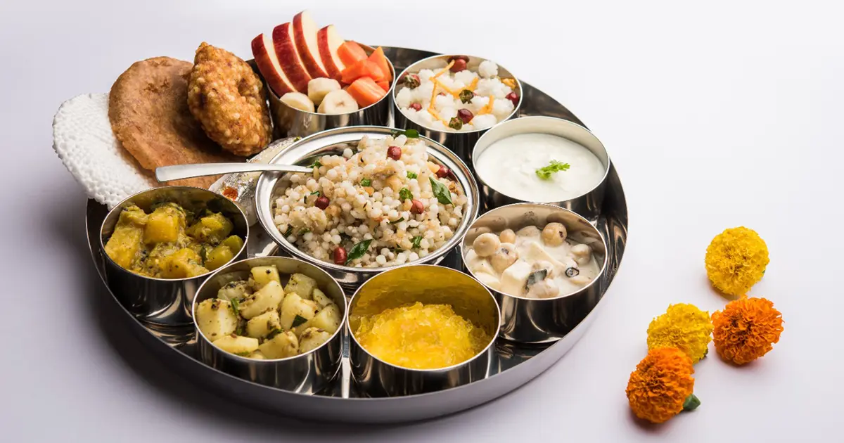 Fasting foods in train for indian festivals and fasting meals 