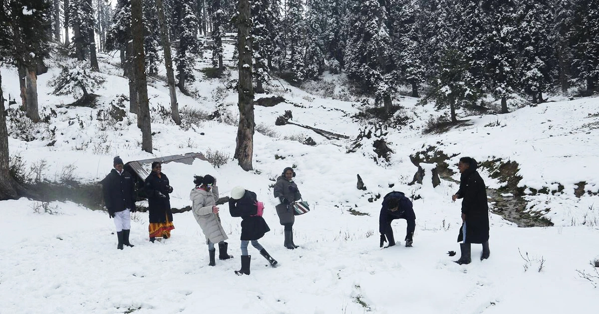 Family winter vacation in India