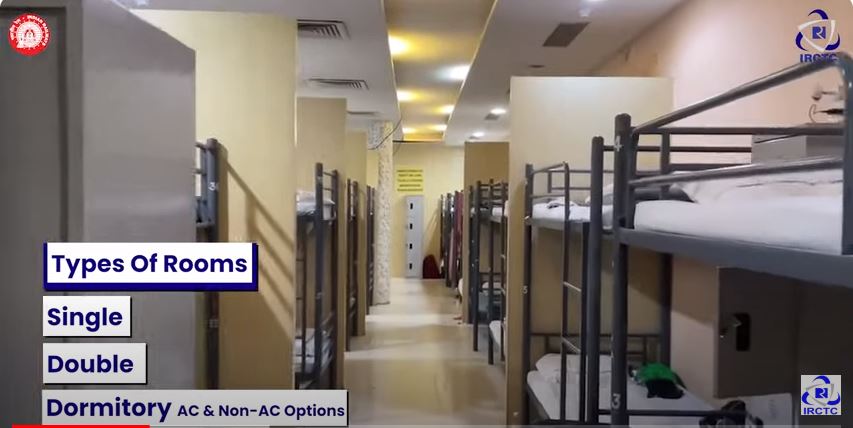 IRCTC Retiring Room/Dormitory Booking Process & Facility